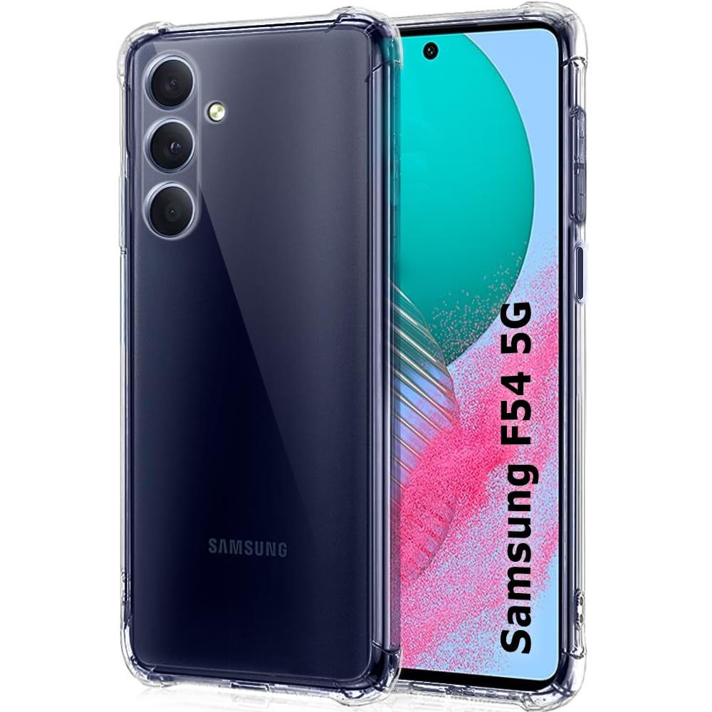 TheGiftKart Shockproof Back Cover Case for Samsung Galaxy F54 5G | Raised Bumps for Camera & Screen Protection | Ultra Clear Soft Silicone Back Cover Case for Samsung Galaxy F54 5G (Transparent) (B0C6MVF3TC) Amazon Price History, Amazon Price Tracker