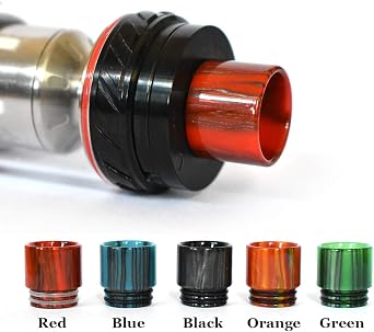Vaportown 810 reçine ağızlık ZEUS X Z Max Horizon Sakerz Master Falcon King Valyrian 2 Pro TFV9 TFV12 Prince Mesh Pro 2 Kylin M Dead Rabbit RTA Drip Tip ile uyumlu (kırmızı)