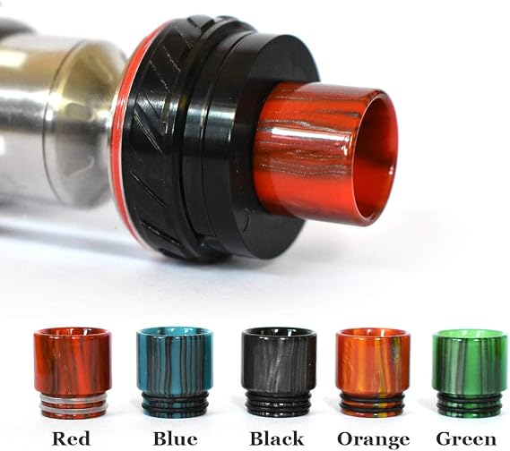 Vaportown 810 reçine ağızlık ZEUS X Z Max Horizon Sakerz Master Falcon King Valyrian 2 Pro TFV9 TFV12 Prince Mesh Pro 2 Kylin M Dead Rabbit RTA Drip Tip ile uyumlu (kırmızı)