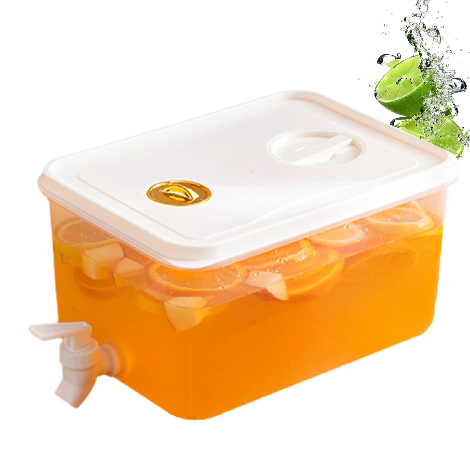 Dispensador de bebidas de 5 litros, dispensador de líquido para nevera, jarra de refrigerador, enfriador de bebidas, dispensador de agua con infusión de frutas, hervidor frío para refrigerador,