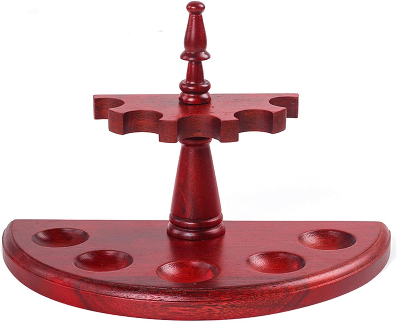 Vintage Tobacco Pipe, Wooden Display Stand Rack Holder Original Handcrafted Smoking Tobacco Pipe Accessories for 5 Smoking Pipes