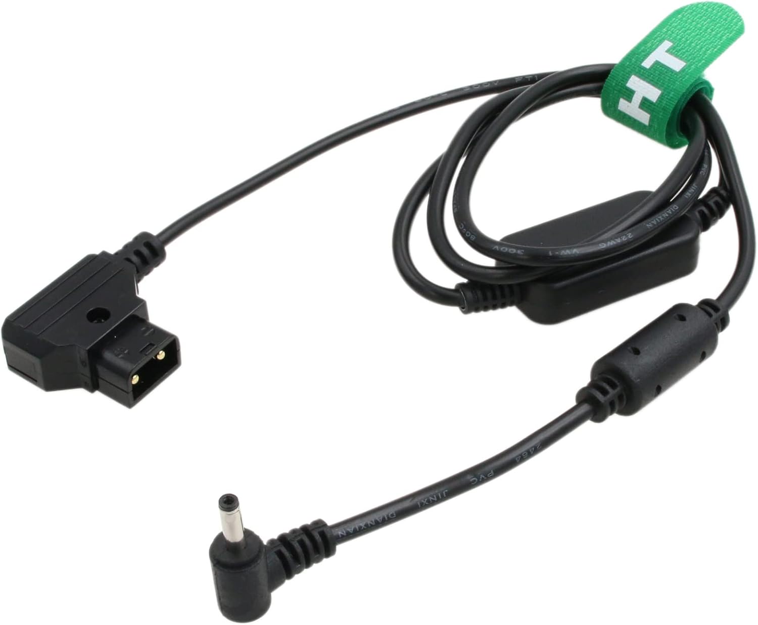 8.4V Power Cable for Canon XA50 Camera, D-Tap to Right Angle DC 1m Regulated Voltage