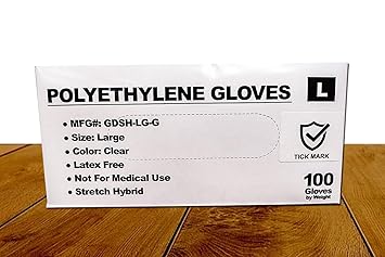 Disposable Hand Gloves – Multipurpose, Cleaning, Hair Dyeing, Kitchen, Household, Service, Food Grade Material, Lightweight (Pack of 200)