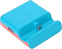 Vista 4 de XDLNS06 1080P Convertidor de video Mini Base de carga Soporte de carga para SwitchLite Base de carga de máquina de juego (rojo azulado)