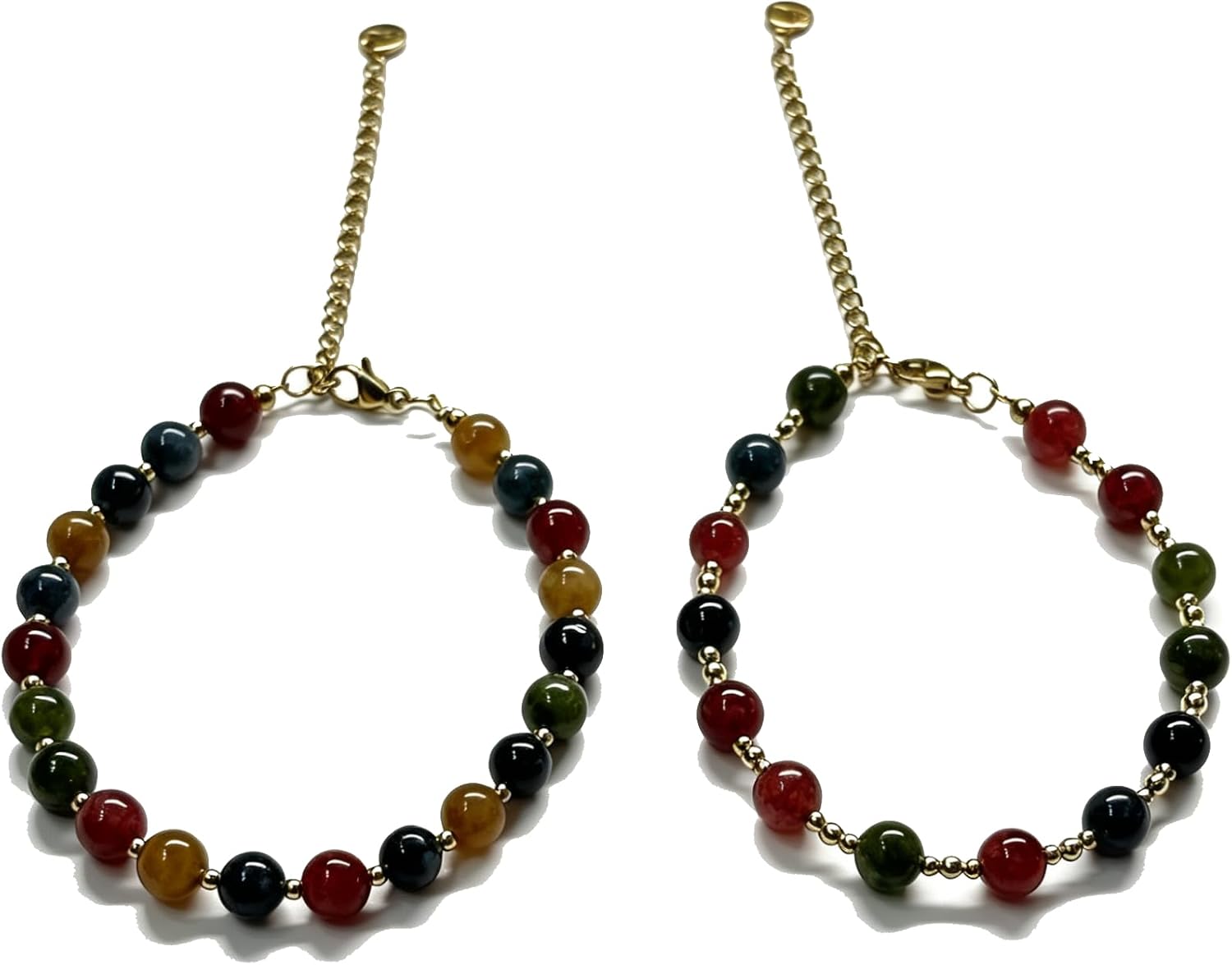 2 pcs Adjustable Beaded Boho Bracelet for Women Evaryday Wear for Summer Holiday for Beach