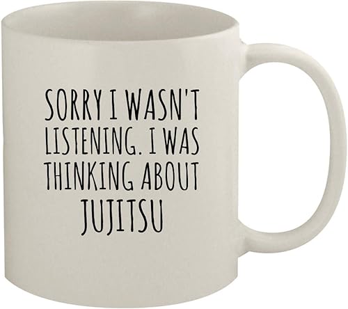 Sorry I Was Thinking About Jujitsu - Taza de café y té (cerámica, 12.8fl oz), color blanco