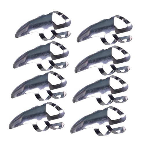 Guitar Finger Picks 9Pcs for Forefinger Stainless Steel Children |