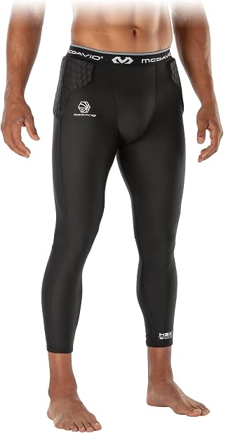McDavid unisex-adult Hex Basketball 3/4 Tight W/Hip & Tailbone Pads