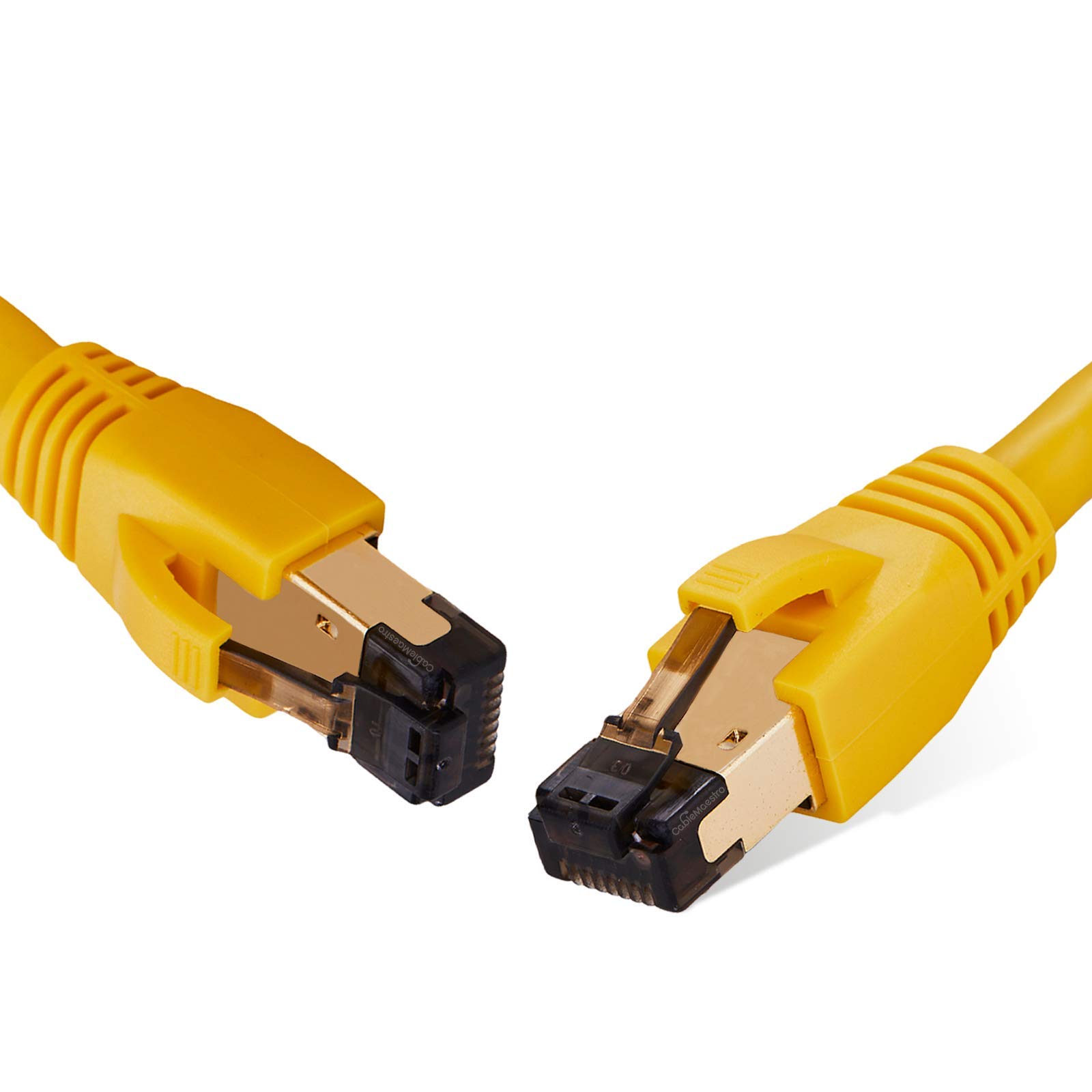 GESS Technologies Cat 8 Ethernet Cable 10FT High Speed Performance Braided 40Gbps 2000Mhz Copper Conductors 26AWG Heavy Duty LAN Wire RJ45 Connector