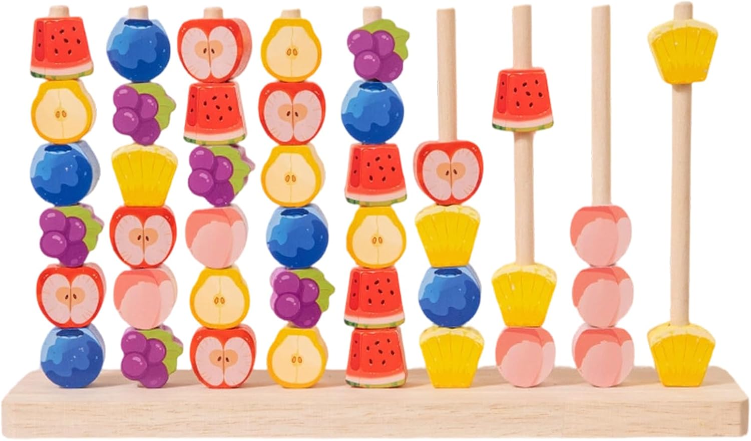 Colorful Stacking Blocks, Wooden Shape Bricks, Sensory Matching Toy, Travel Kindergarten Classroom Playroom Game, Fun Family Birthday Activity Set, Learning Puzzle for Boys, Girls