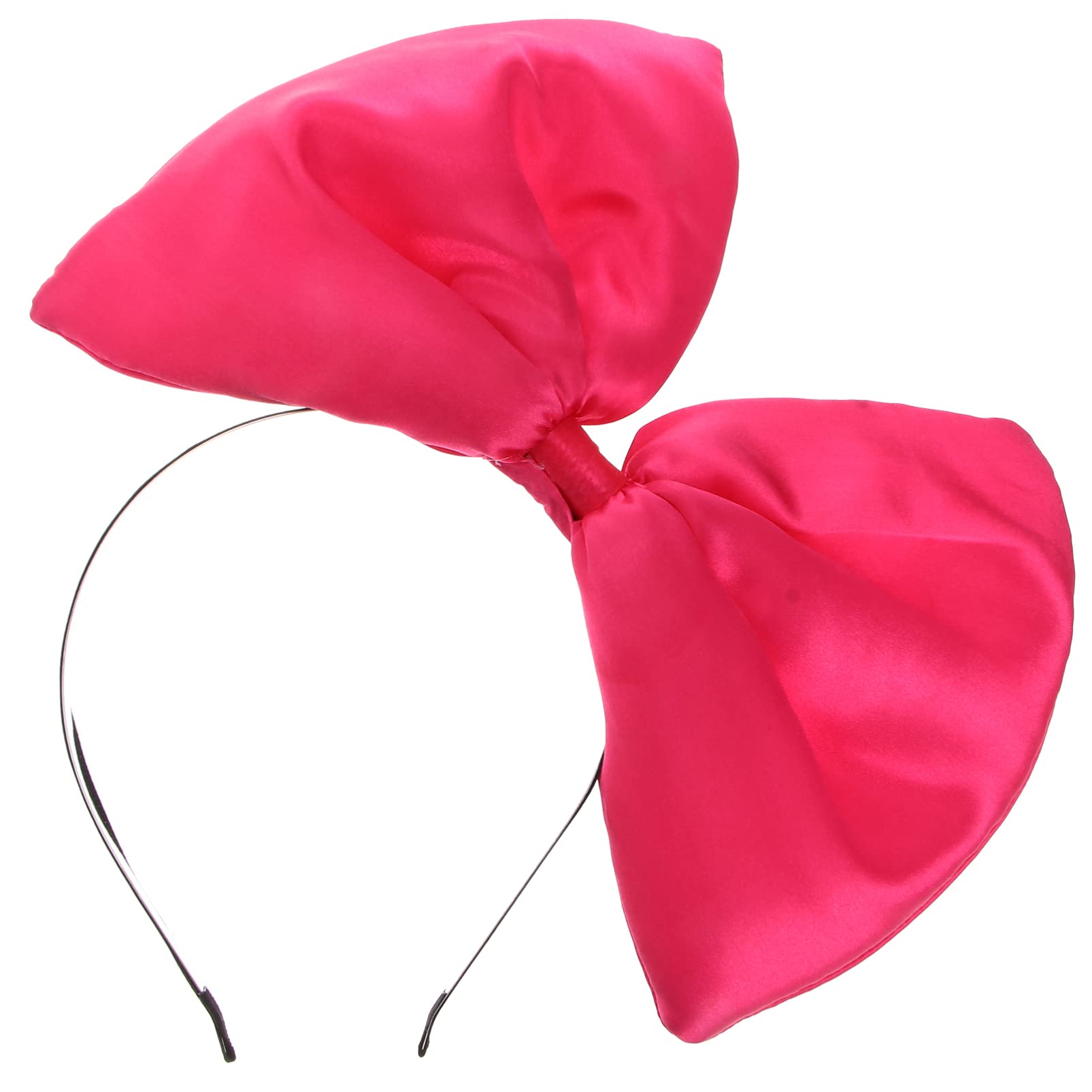 Lurrose Huge Bow Hair Hoop Large Bowknot Christmas Headband Xmas Cosplay Party Supplies for Women (Red)