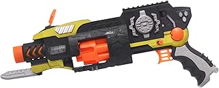 مسدس لعبة كبير بتصميم مذهل بحربة ناعمة مزود بسلاح لإضافة المزيد من المرح للأولاد من اكسيسوريز شوب، مجموعة من 19 قطعة - متعدد الألوان