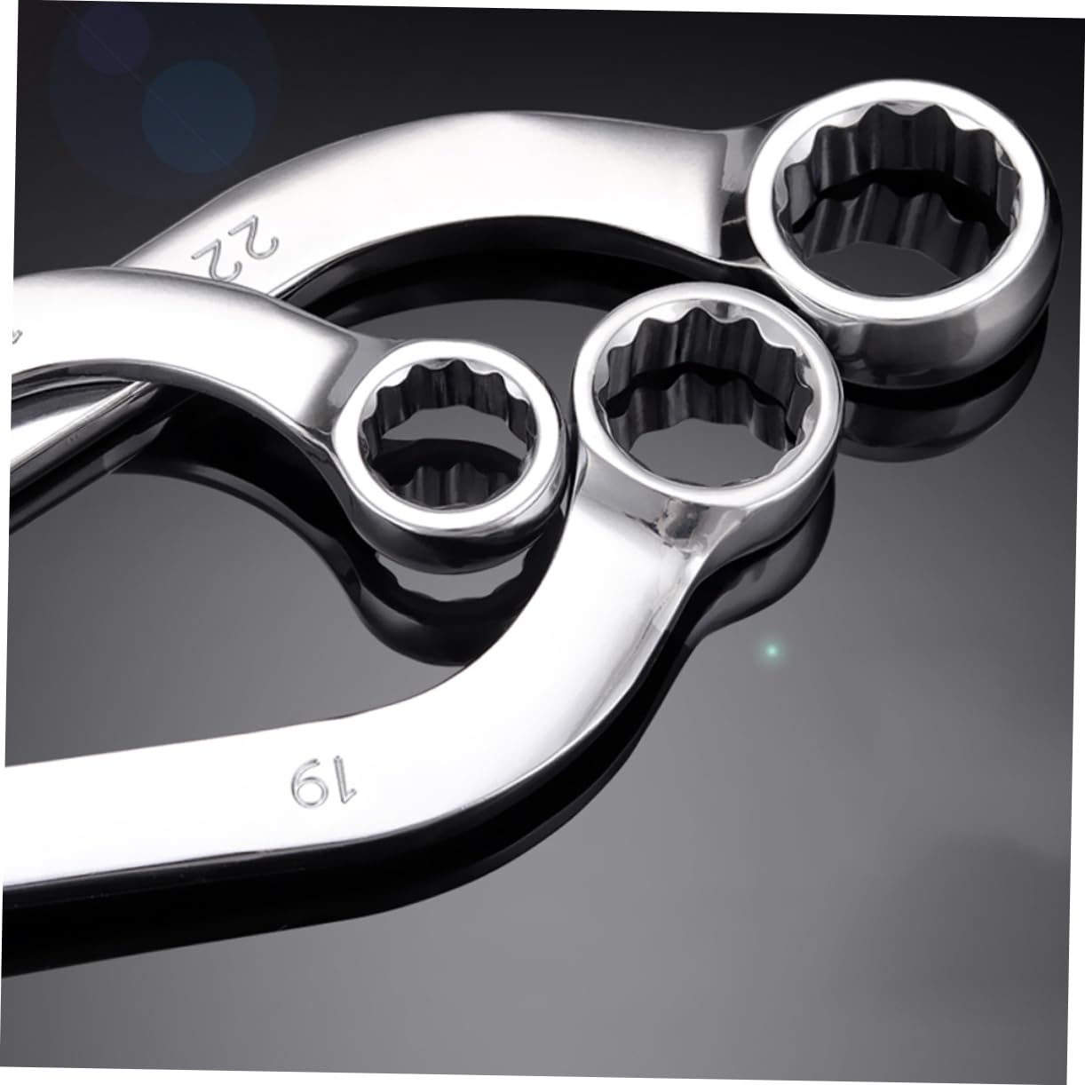 Coffret 5 Pièces Clés à Douille Métalliques en Acier Chrome-vanadium, Thermique, pour Travailler sur Longues Tiges
