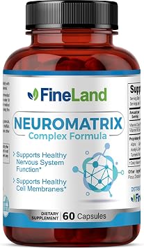 FineLand NEUROMATRIX Complex Formula, Advanced Cognitive and Nerve Support Supplement, High Potency Vitamin B12, Alpha Lipoic Acid and Acetyl-L-Carnitine, 60 Capsules