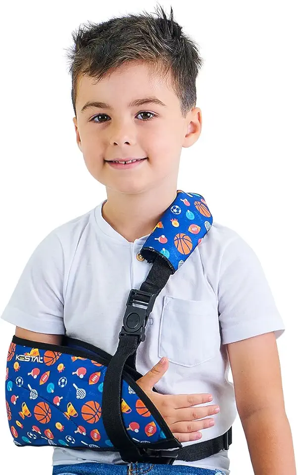 Kestal Tipoia Ortopédica Infantil velpeau imobilizadora Azul, Bilateral, M