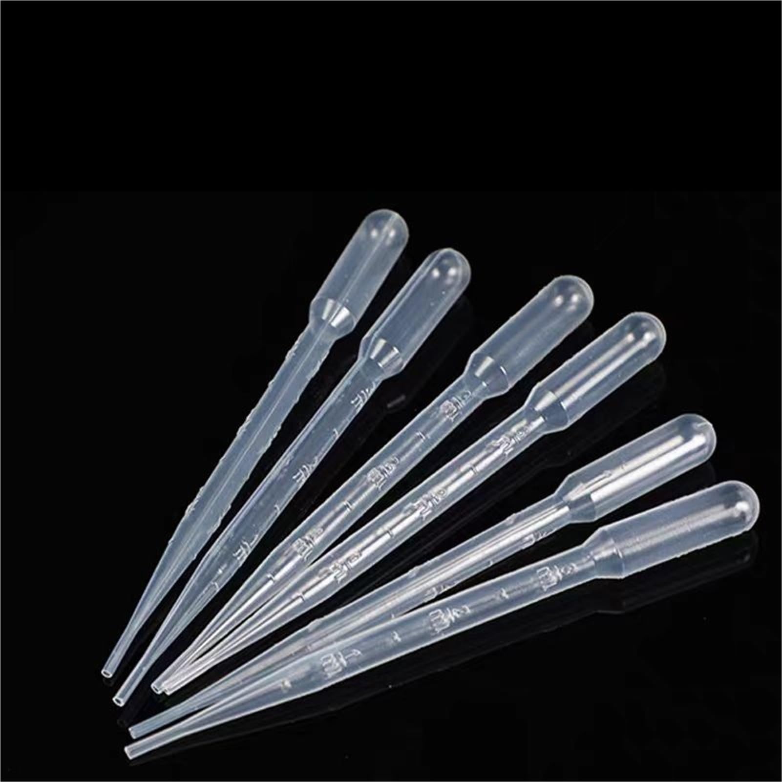 100 Stück bis 1000 Stück Labor 3 ml Kunststoff-Pasteurpipette Transferpipettentropfer Polyethylen(3ml 1000pcs)