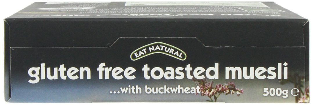 Eat Natural Gluten Free Toasted Muesli Buckwheat (500g) - Pack of 6