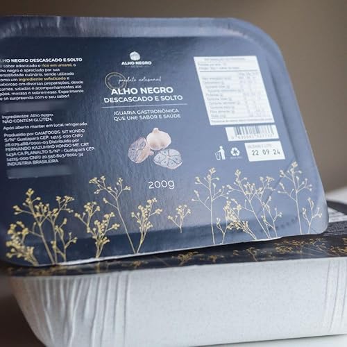 Alho Negro Descascado e Solto Bandeja 200g - Alho Negro do Sítio