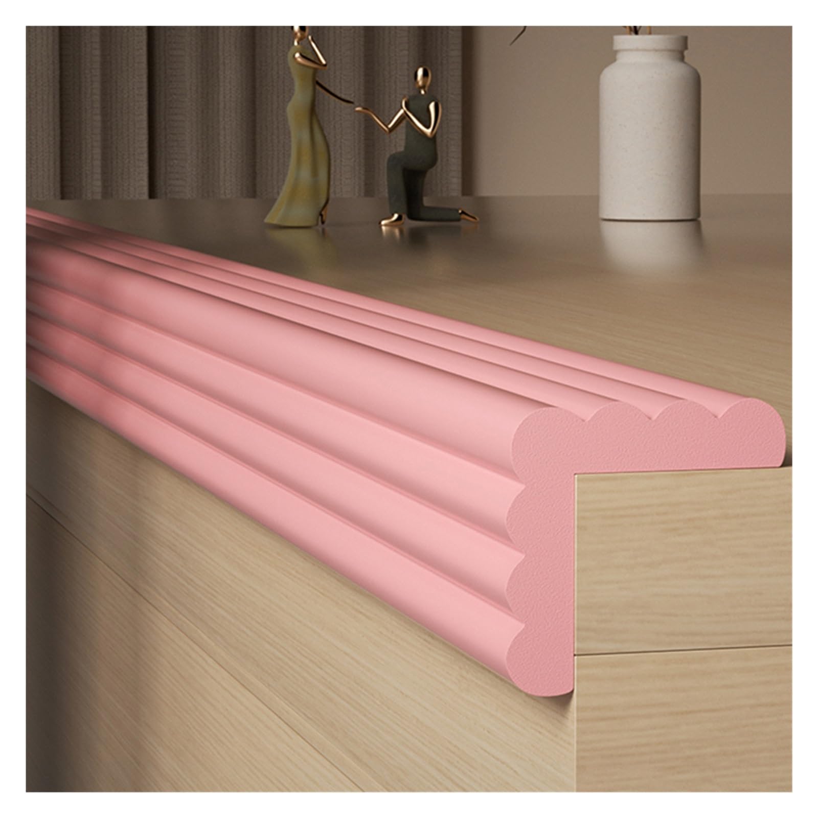 Safety Edge Corner Guards Protector， Foam Safety Bumper Guard Multicolor 4-20M(Pink,20M)