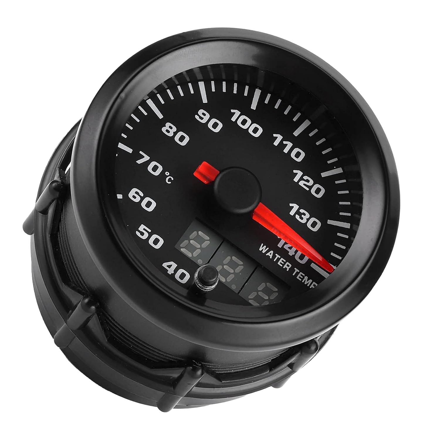 Water Temperature Gauge, Water Temp Gauge with Accessories Plastic Car Thermometer for 12V Cars