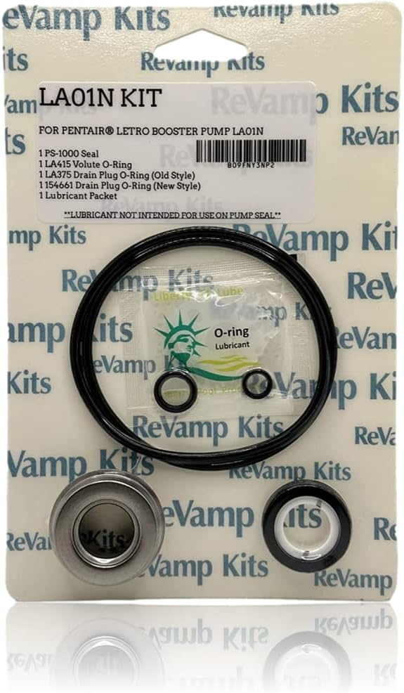 Pacco Lamellare Booster Guarnizione O-Ring Per Pompa Pulitore Pentair Letro LA01N - Kit Di Riparazione Anti-perdite, Nuovo Kit Riparazione Piscina - Foto 7
