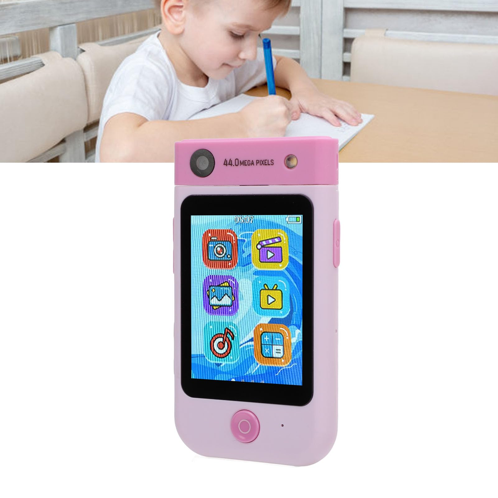 Cámara Digital, Cámara con Pantalla Táctil de Enfoque Automático IPS de 2,8 Pulgadas para el Presente (Rosado)
