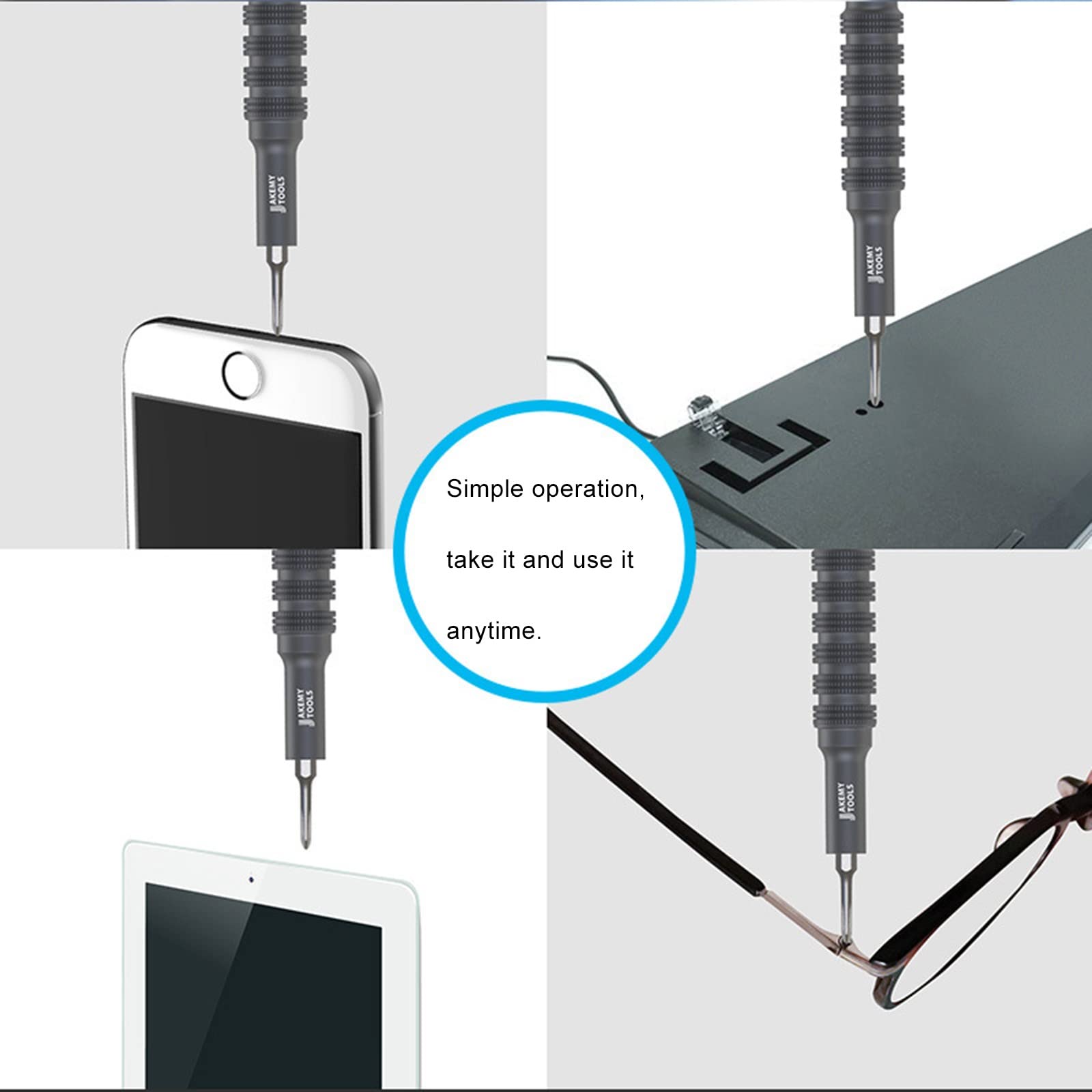 NICHOY Set di cacciaviti di precisione 69 in 1, Set di cacciaviti manuali magnetici, Mini Set di cacciaviti per Elettronica, PC, gioiellieri, Orologi, Riparazione di Occhiali(A)