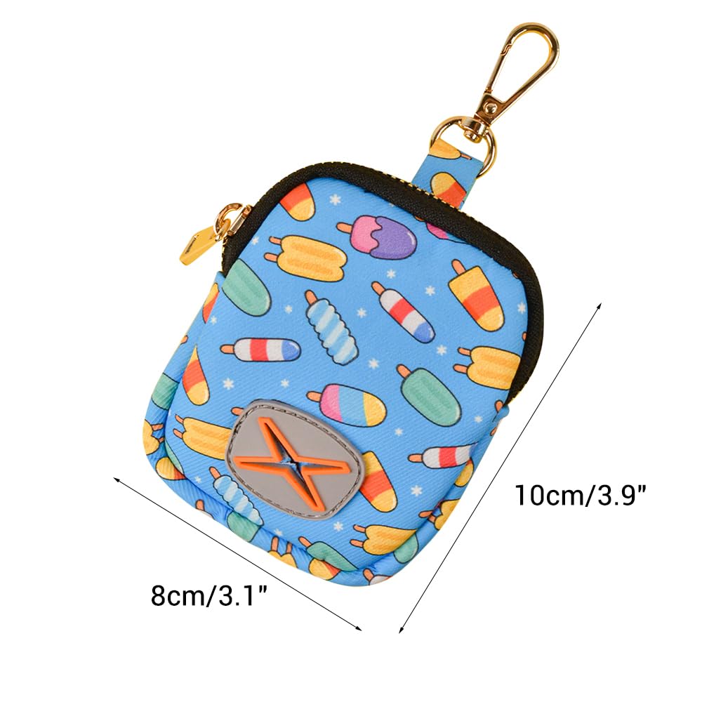 Dog Poop Bag Holder, Hand-free Pet Waste Bag Dispenser w/Zipper & Carabiner fit All Leashes for Puppy Walking Running(No Poo Bags) - Image 4