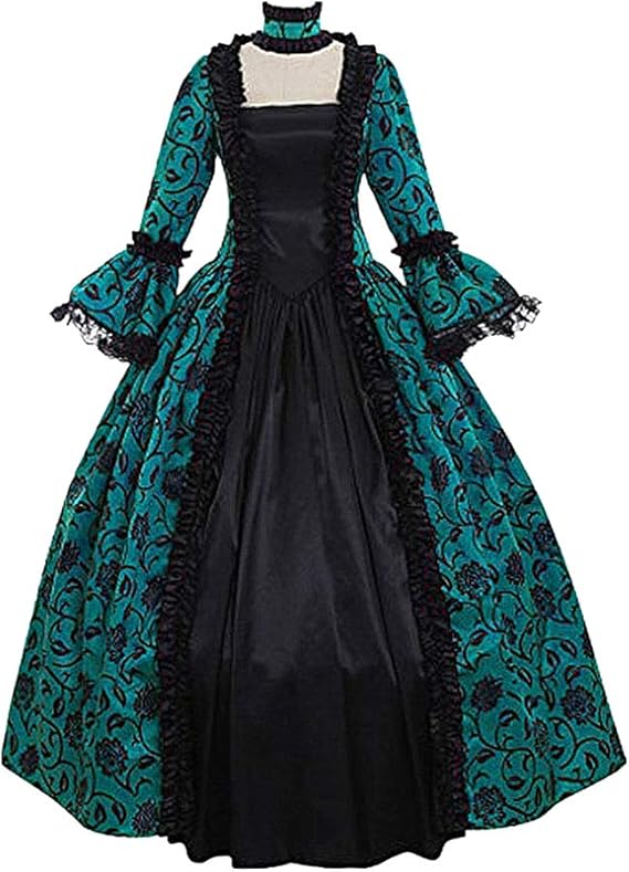 Amazon Co Jp コスプレ ワンピース ロリータ 仮装 ハロウィン ドレス 中世風 貴族 ヨーロッパ 制服 レトロ系 演劇 お姫様 ドレス ゴシック ステージ衣装 プリンセスドレス グリーンxxxxl ホビー