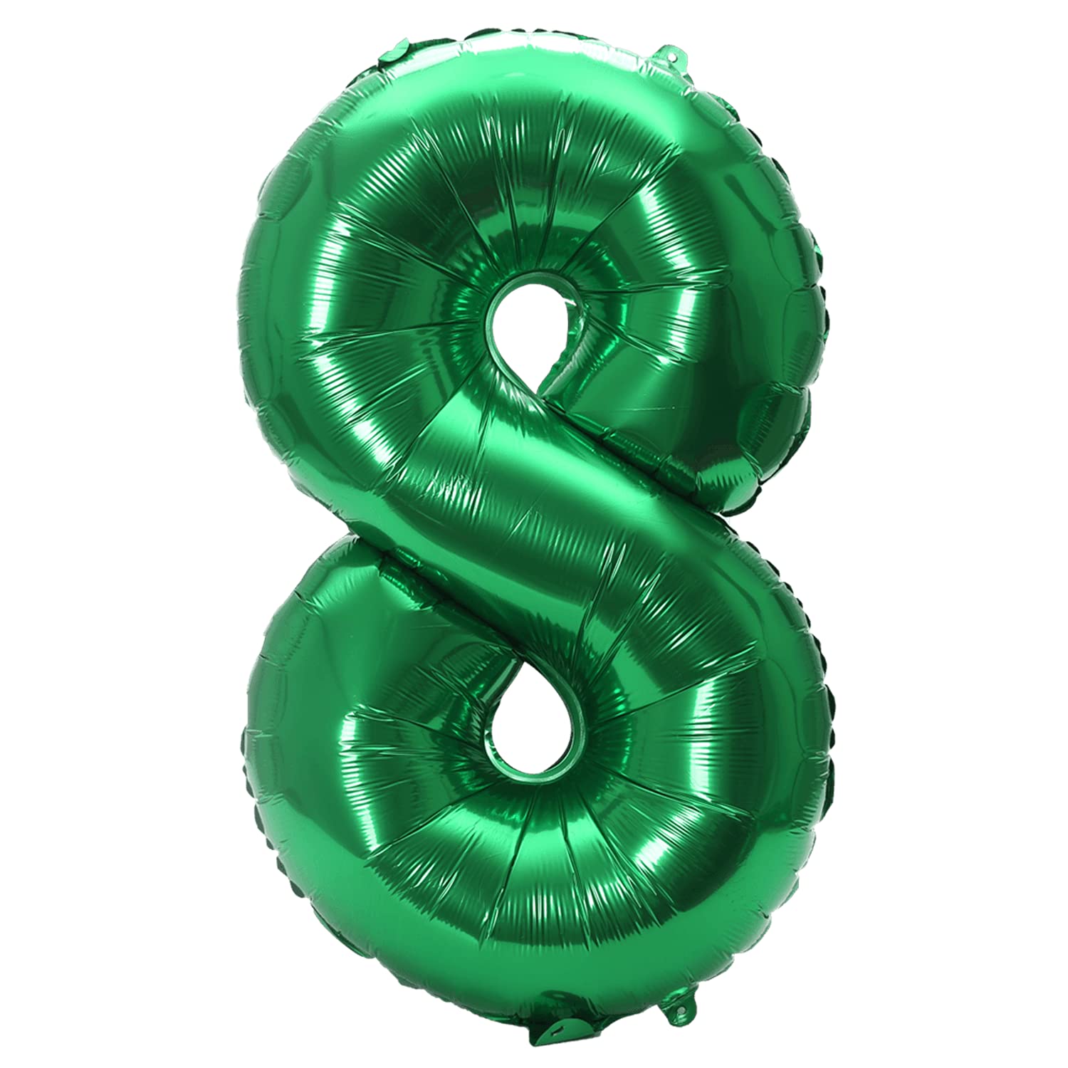 YPSelected 32 Inch Large Foil Helium Number Balloon Birthday Wedding Party 0-9 (Green, 8)