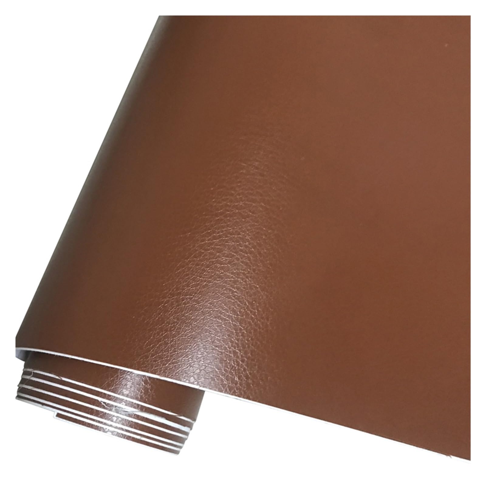 Auto Folie,Auto Folierung Schwarzes Ledermuster PVC-Klebstoff-Vinyl-Film-Aufkleber für Auto-Karosserie-Innen-Dekoration Vinyl-Wrap-Auto-Leder-Film(Brown,50cm x 300cm)
