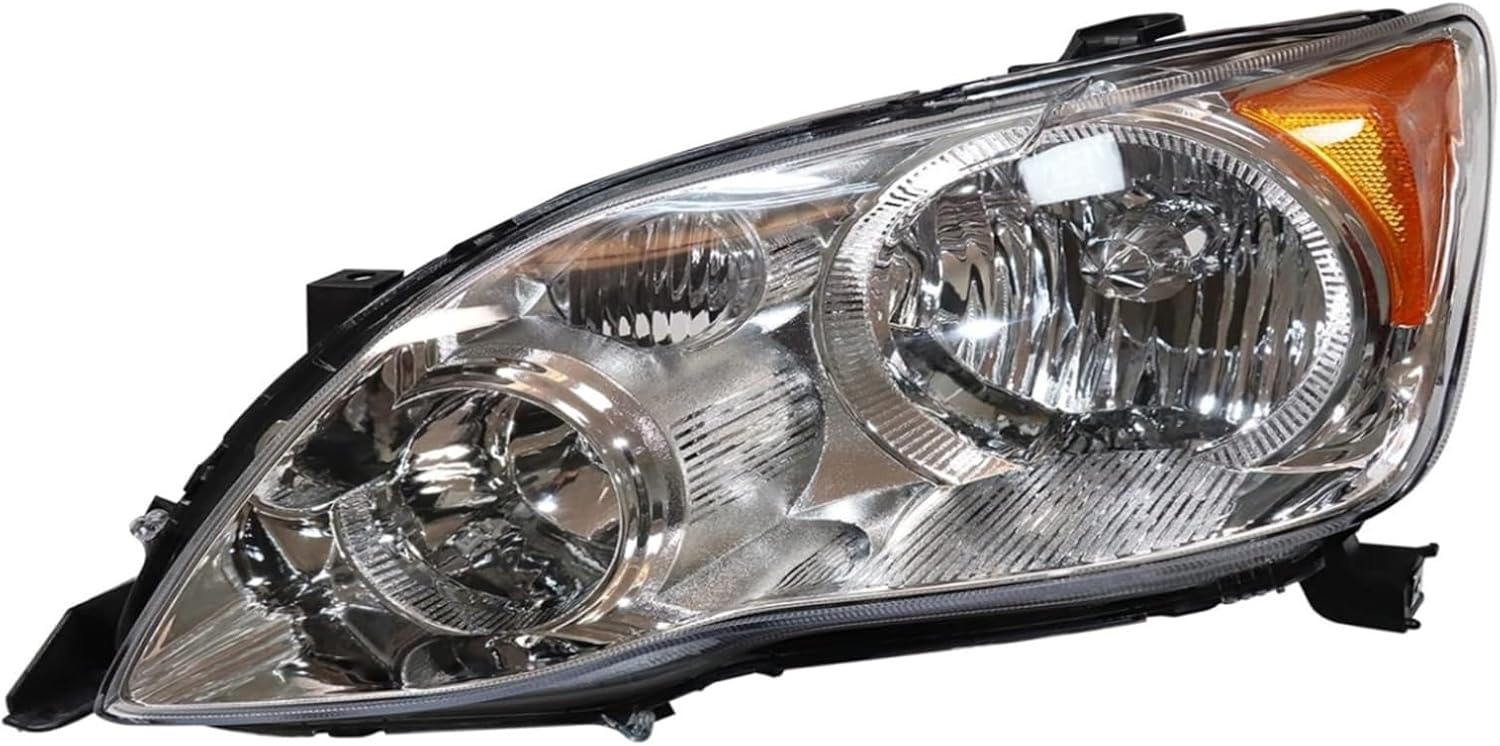 For 2008-2010 for Toyota for Avalon for Limited/XLS/XL/for Touring for Sedan 3.5L, Front Right Side Headlamp 81110-07093, Chrome Housing Clear Lens(Driver)
