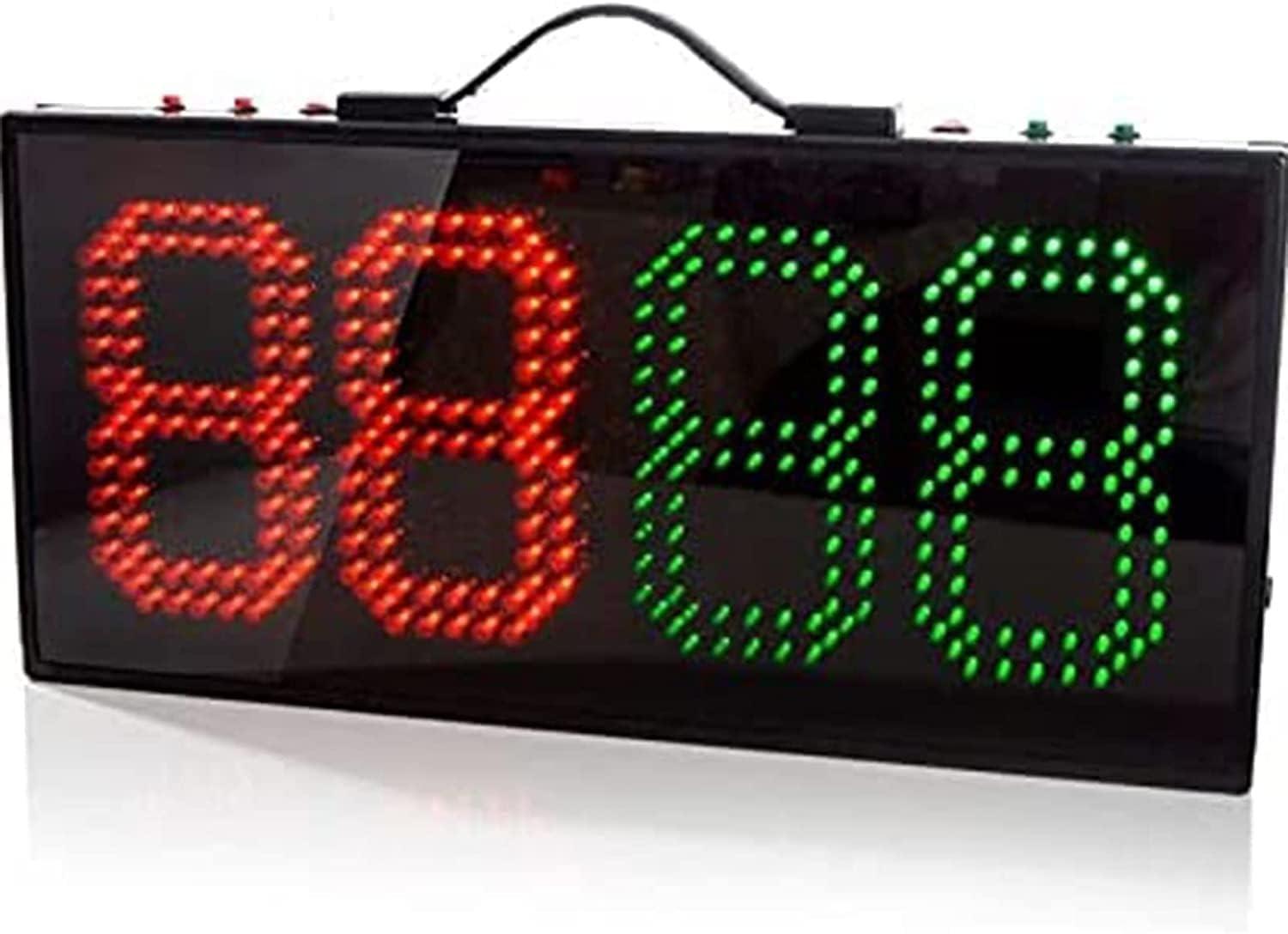 TIST LED Double-Sided Football Replacement Board, Portable Electronic Football Scoreboard, Referee Football Basketball Replacement Equipment ECT