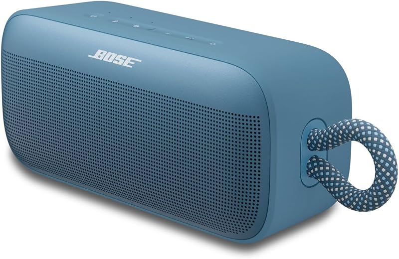parlante Bluetooth portátil SoundLink Plus, parlante inalámbrico para exteriores, hasta 20 horas de duración de la batería, resistente al agua y al polvo, azul atardecer