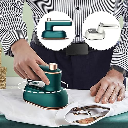 Miniatura 2 de Plancha rotativa y vaporizadora, mini plancha portátil 2 en 1, plancha de mano para ropa, planchado en seco y húmedo giratorio de 180 grados para