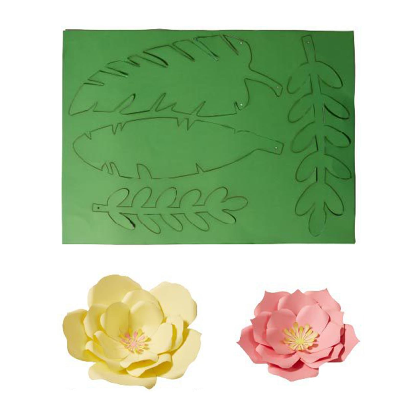 Einfaches Bastelset mit Blattblumen aus Papier für Kinder, Kunstaktivitäten und Dekorationszubehör für Feiertage, Partys, Bastelsets, Papierblattblumen