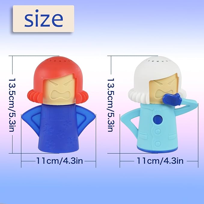 5 Piezas Angry Mama Limpiador Microondas y Cool Mama Absorbedor miniatura 2