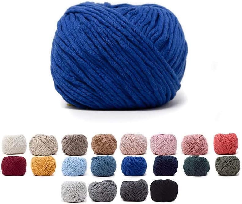 GANXXET Cordón de macramé rosa bebé de 0.098 in x 76 yardas, una hebra (228 pies), cuerda de algodón reciclado para bricolaje macramé y