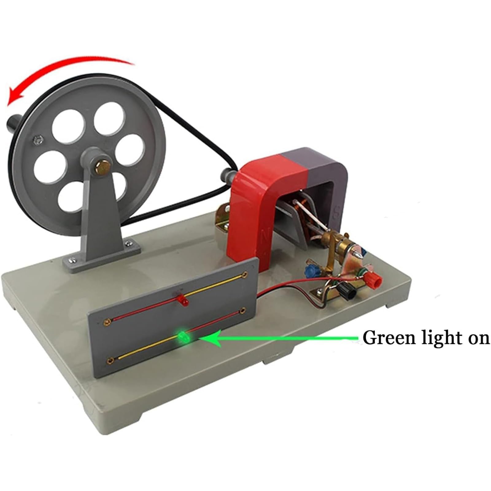 Handbetriebener Demonstrationsmotor, handgekröpfter Wechselstrom- und DC-Generator, elektromagnetisches Induktionsexperiment für Bildung und Forschung