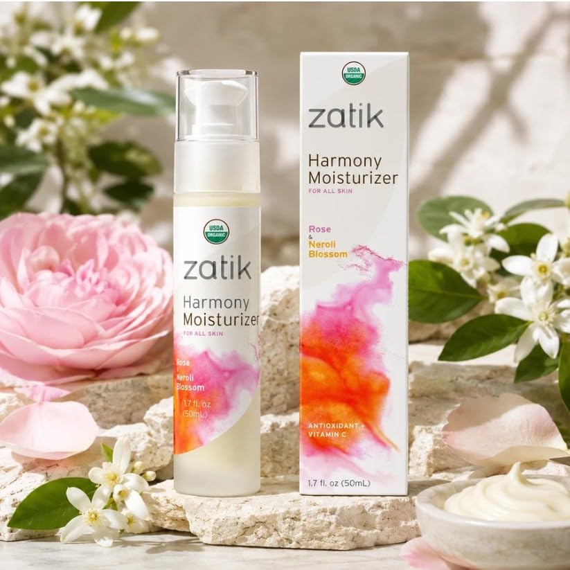 Amazon.com: Zatik Naturals Harmony Moisturizer, Rose and Neroli