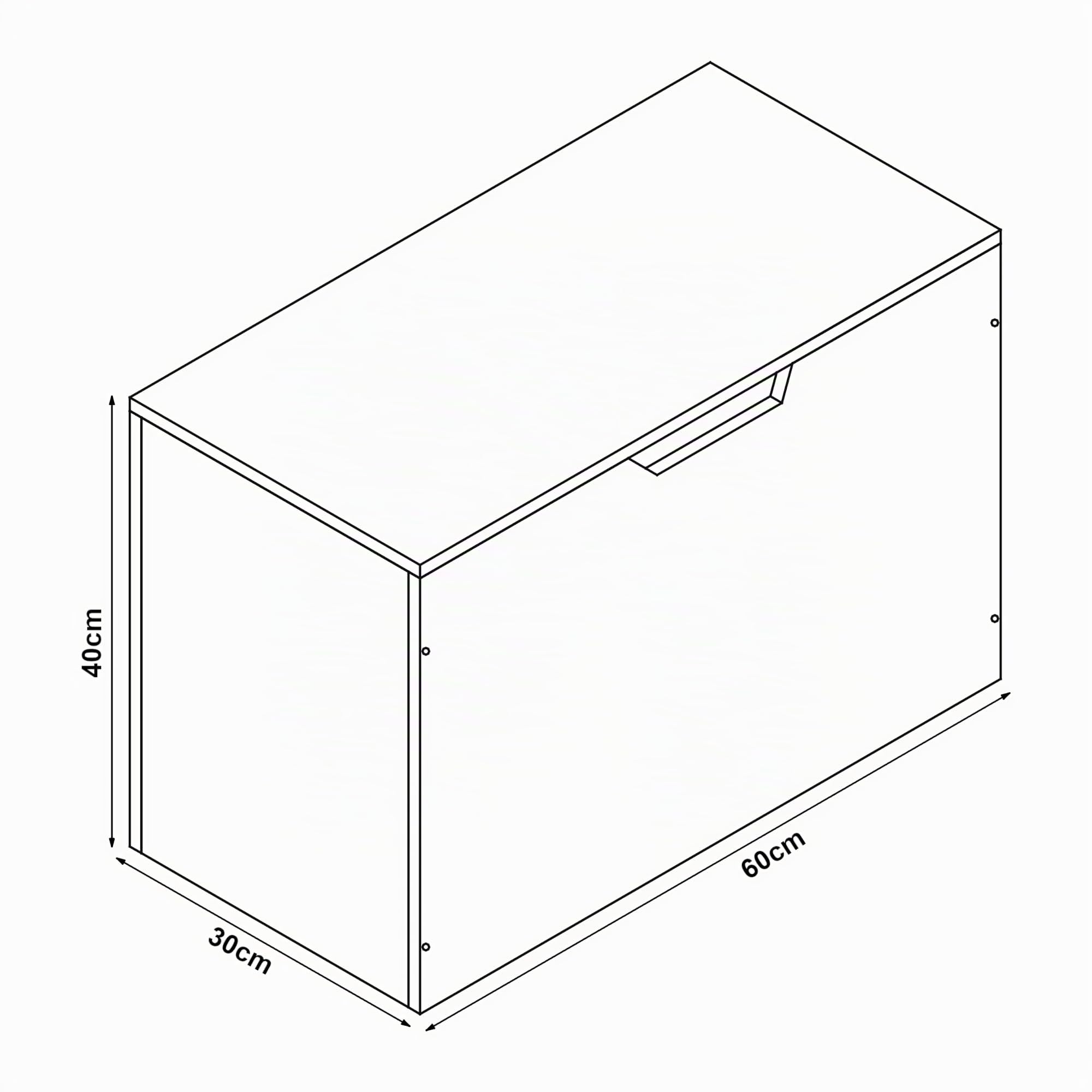 [en.casa] Coffre à Jouets pour Enfant Meuble de Rangement à Couvercle Rabattable Banc à Motif Koala Capacité de Charge 70 kg Panneau de Particules 40 x 60 x 30 cm Blanc Gris Bleu