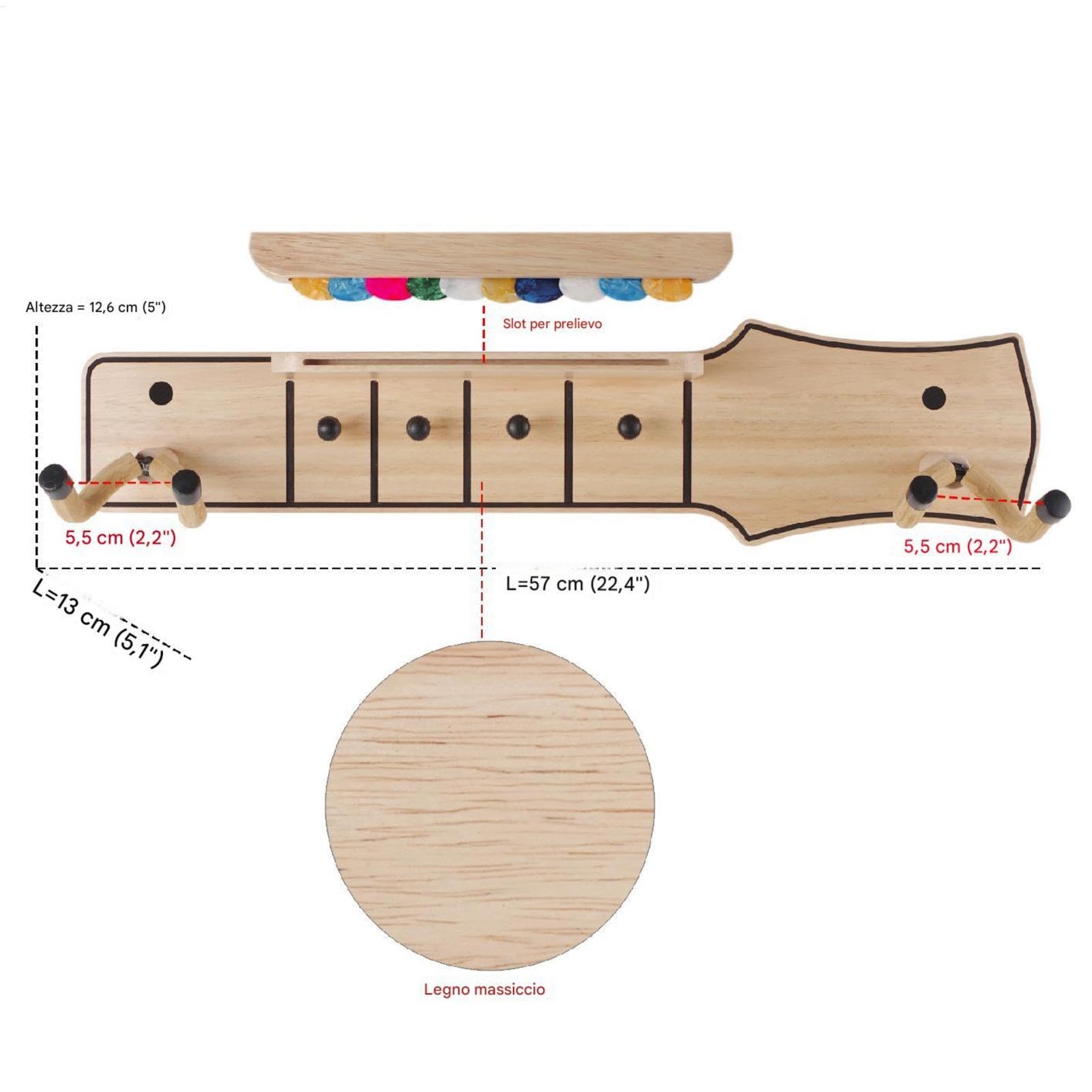 Hak ścienny do gitary, haczyki do gitary na ścianę Wieszak na gitarę Uchwyt