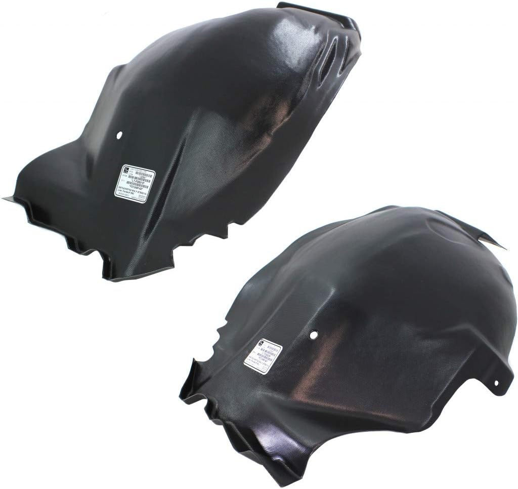 For Ford Mustang Splash Guard/Fender Liner 2010 11 12 13 2014 Driver and Passenger Side Pair/Set | Front | Rear Section | All Submodels | FO1248142 + FO1249142 | AR3Z16103B + AR3Z16102B