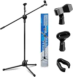 Pedestal de microfone Sonata YD103 Girafa e reto 2 cachimbo