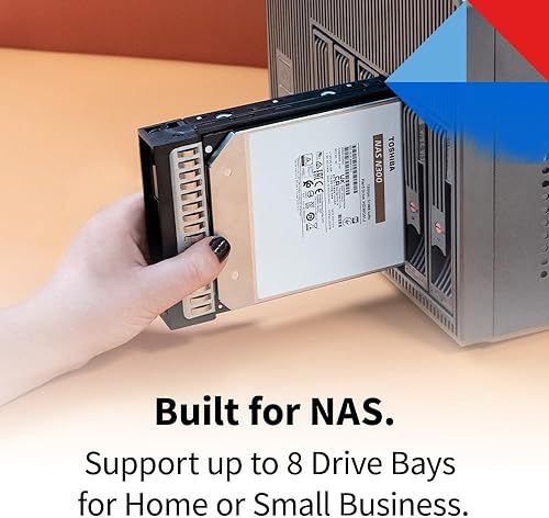 Miniatura 3 de Toshiba N300 - Disco duro interno NAS de 8 TB de 3,5 pulgadas - CMR SATA 6 GBs 7200 RPM 256 MB caché - HDWG480XZSTA, plateado