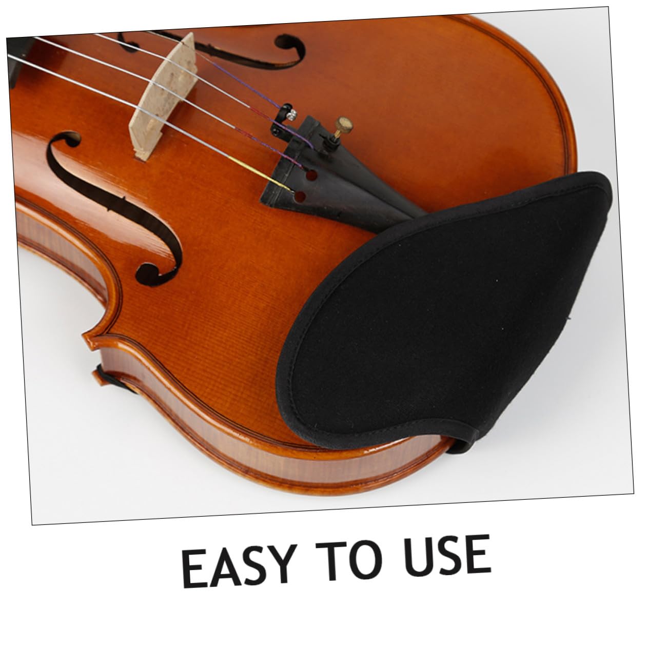 Cabilock Almohadilla para Adecuado para Actuaciones y Práctica del Violín de Violín Varios estilos Barbilla Diseño Ligero y Compacto, Material de Pelusa Transpirable