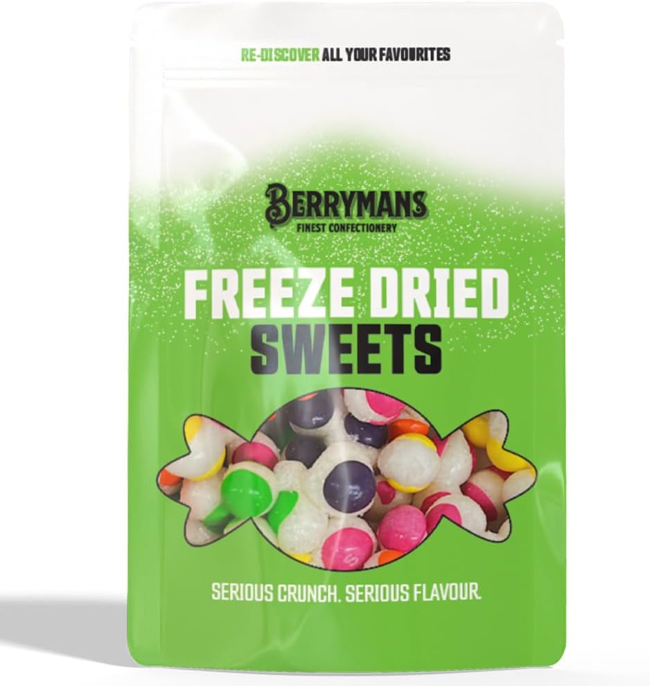 Freeze Dried Sour Skittles | 150g | Freeze Dried Sweets | Sour Rainbow Bites | Crazy Sour Rainbow Drops | Crunchy American Sweets | TikTok Gift | Freeze Dry Sweets.