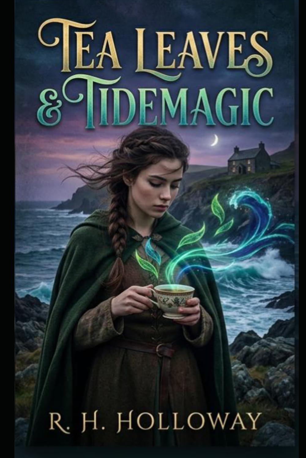 Tea Leaves and Tidemagic: A Cozy Fantasy Novel of Found Family, Quiet Magic, and the Secrets of the Sea