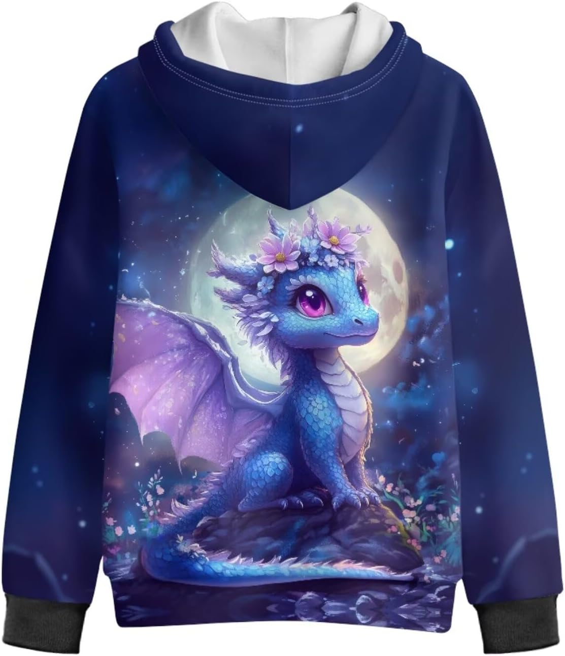 WELLFLYHOM Girls Zip Up Fleece Lining Hoodies 6-16 Novelty Long Sleeve Hoodie Jacket with Pocket - Image 5