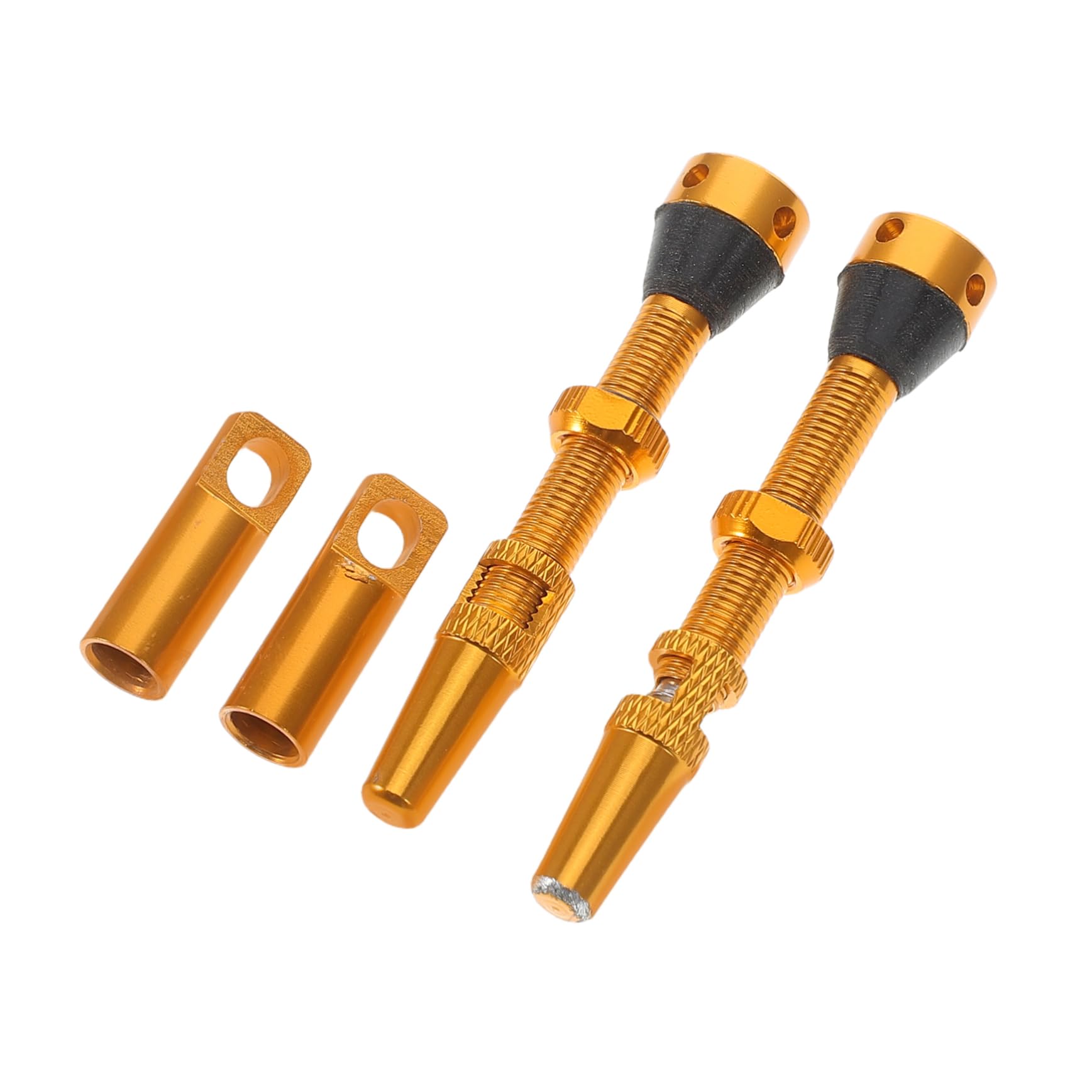 SWOOMEY 4pcs Tubeless Valve Stem with Vacuum Valve for Quick Inflation Deflation Air Compressor Attachments for All Types Including Mountain and Road Essential Tire Maintenance Tools
